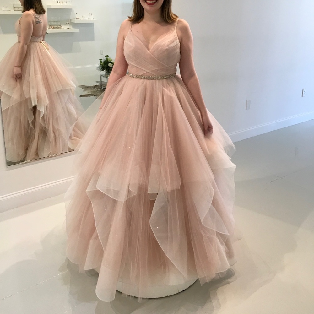 Hayley Paige Chandon Gown in Rose